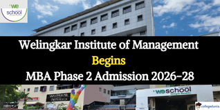 Welingkar Phase 2 Applications Open for MBA Admission 2026-28; Apply @welingkar.org